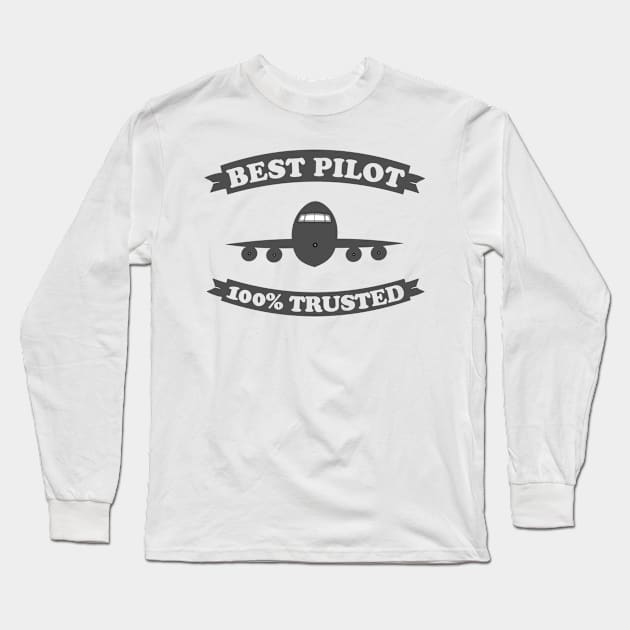 pilot Long Sleeve T-Shirt by Karpatenwilli